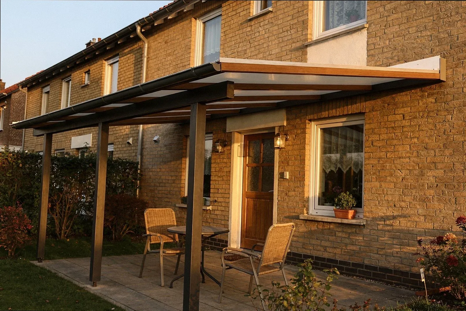 Freistehende Terrassenüberdachung in Kiel